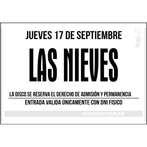 Las nieves 17.09